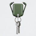 3-In-1 Keychain Portable Power Bank With Multi-Type Built-In Cables Green