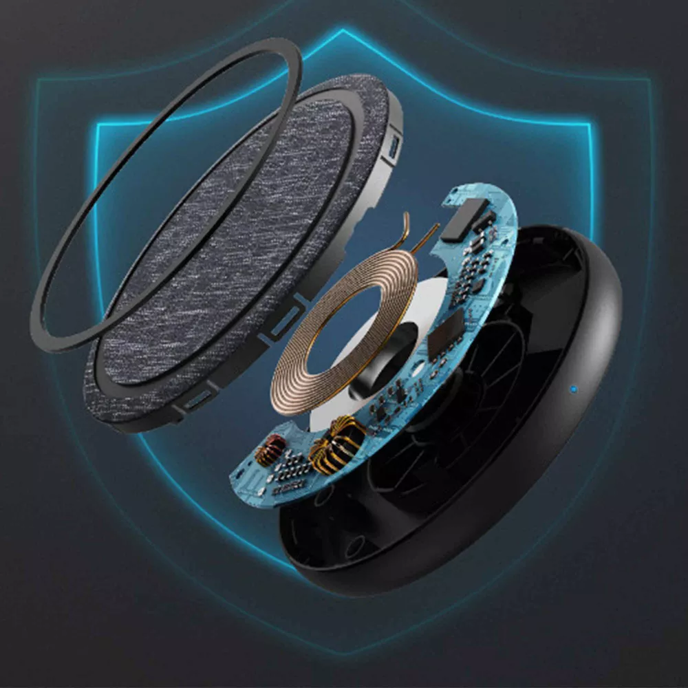 15W Certified Fabric Wireless Charging Pad