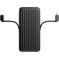 15000mAh Built-in Dual Cables Wireless Portable Power Bank