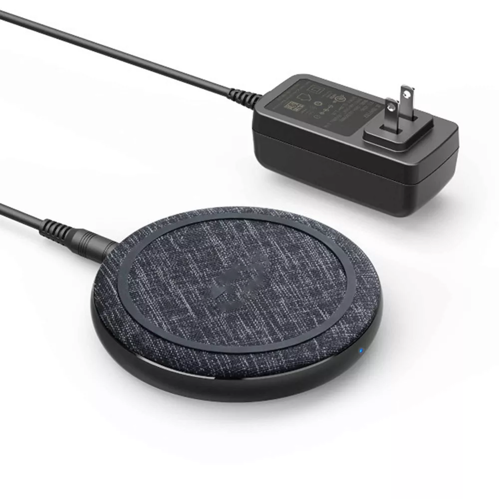 15W Certified Fabric Wireless Charging Pad