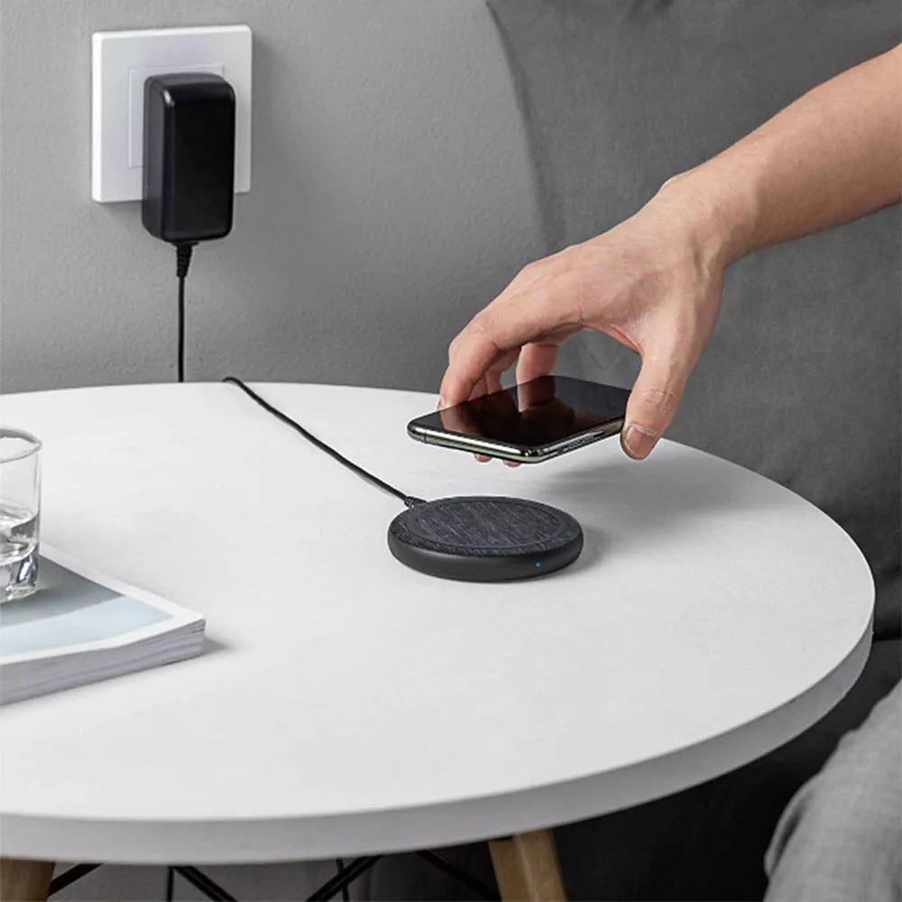 15W Certified Fabric Wireless Charging Pad